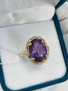 Золотое кольцо с александритом арт к-3278 Золотое кольцо с александритом арт к-3278