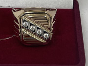  Золотая печатка с фианитами артикул К-3326