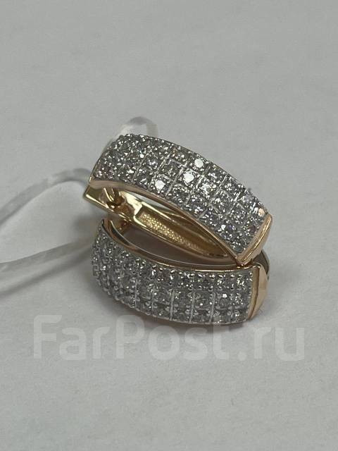 Серьги золото 585 пробы с фианитами арт С-2566 Серьги золото 585 пробы с фианитами арт С-2566